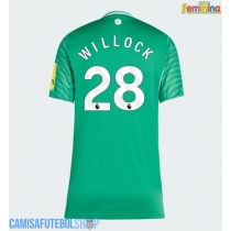 Camisa de time de futebol Newcastle United Joe Willock #28 Replicas 2º Equipamento Feminina 2025-26 Manga Curta